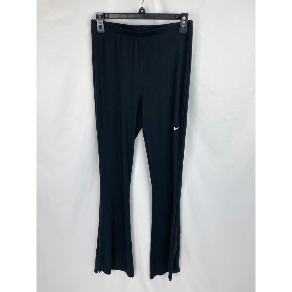 Nike Pants Women Medium Black Sportswear Chill Knit Flared Leggings FQ2113 Pants